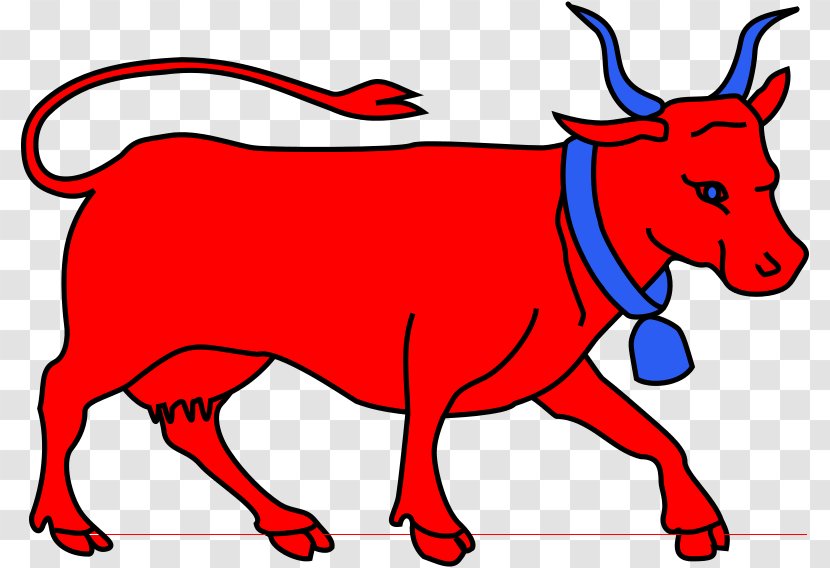Bull Cattle Horn Cartoon Clip Art - Organism Transparent PNG