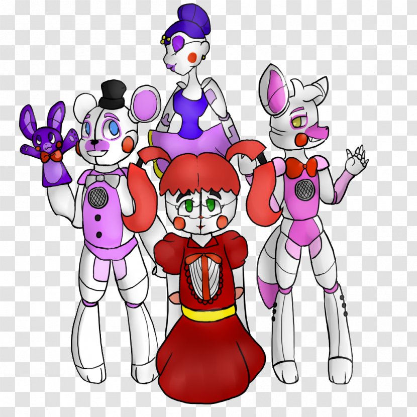 Five Nights At Freddy's: Sister Location Fan Fiction Art Clown Circus - Silhouette Transparent PNG