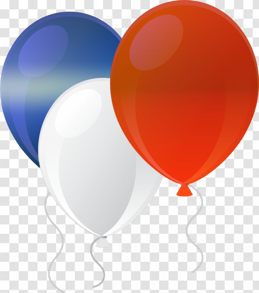 Balloon Blue White Clip Art - Floating Transparent PNG