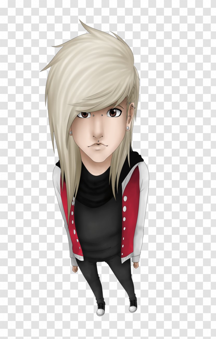 Spoiled Youth Wig Art Blond Muffin - Neck - From Above Transparent PNG