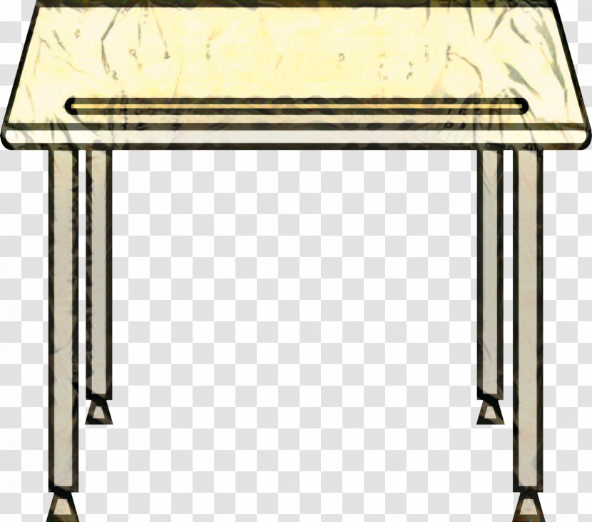 School Desk - End Table - Coffee Rectangle Transparent PNG