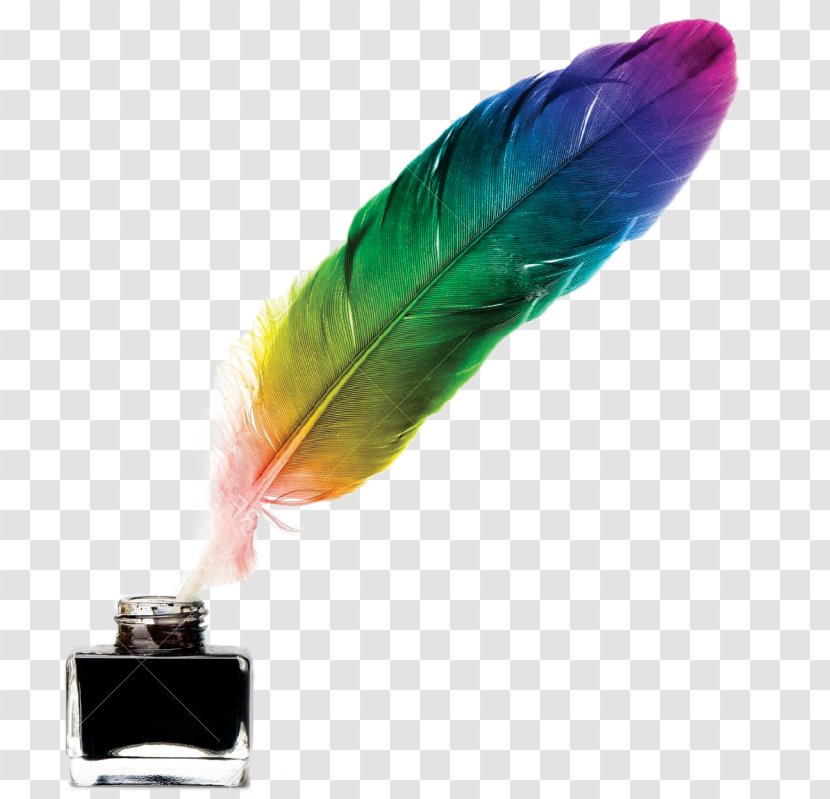 Quill Pen Inkwell Feather Transparent PNG