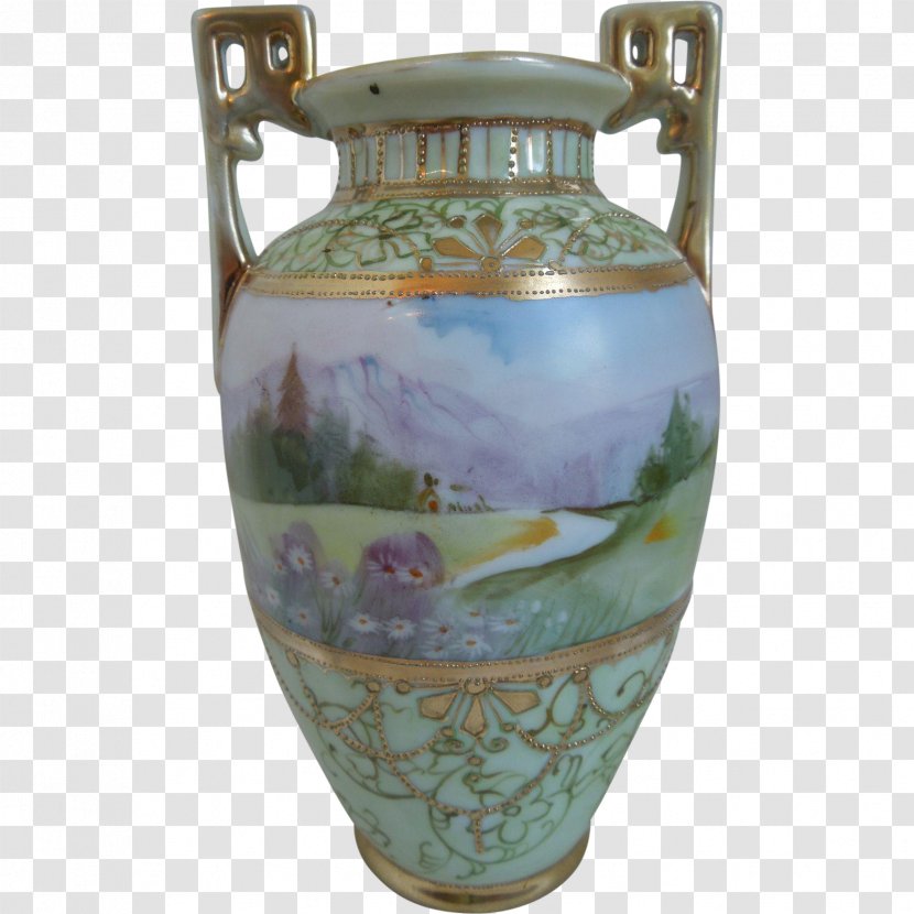 Vase Porcelain Pottery Urn Lid - Gold Transparent PNG