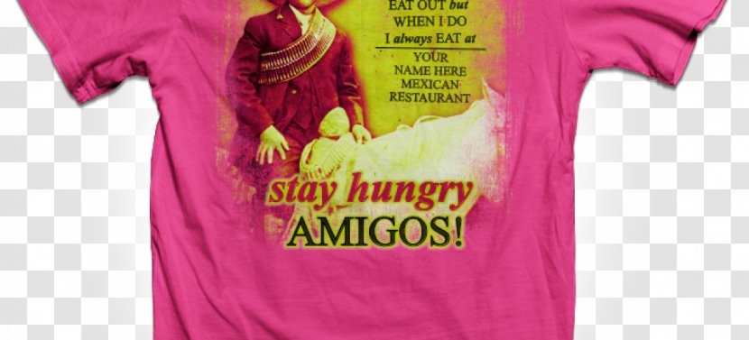 T-shirt Mexican Cuisine Churro Restaurant - Yellow Transparent PNG