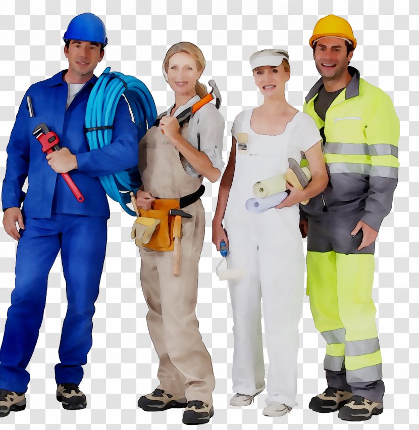 Construction Worker Laborer Hard Hats Foreman - Engineer - Personal Protective Equipment Transparent PNG