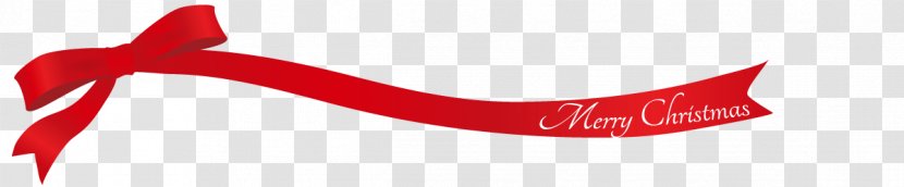 Christmas Ribbon Line. - Red - Closeup Transparent PNG