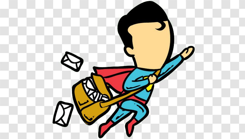 Clark Kent Long-sleeved T-shirt Hoodie - Rash Guard - Superman Mailbox Transparent PNG