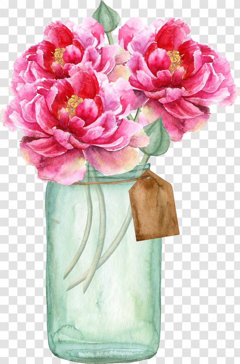 Wedding Invitation Paper Flower Bridal Shower - Rosa Centifolia - Vase Transparent PNG