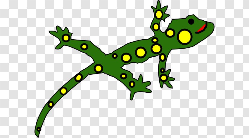 Lizard Reptile Cecak Clip Art - Animaatio - Yellow Spotted Transparent PNG