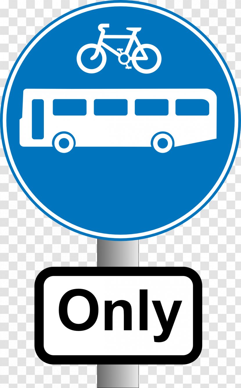 Bus Lane Traffic Sign Road - Brand Transparent PNG