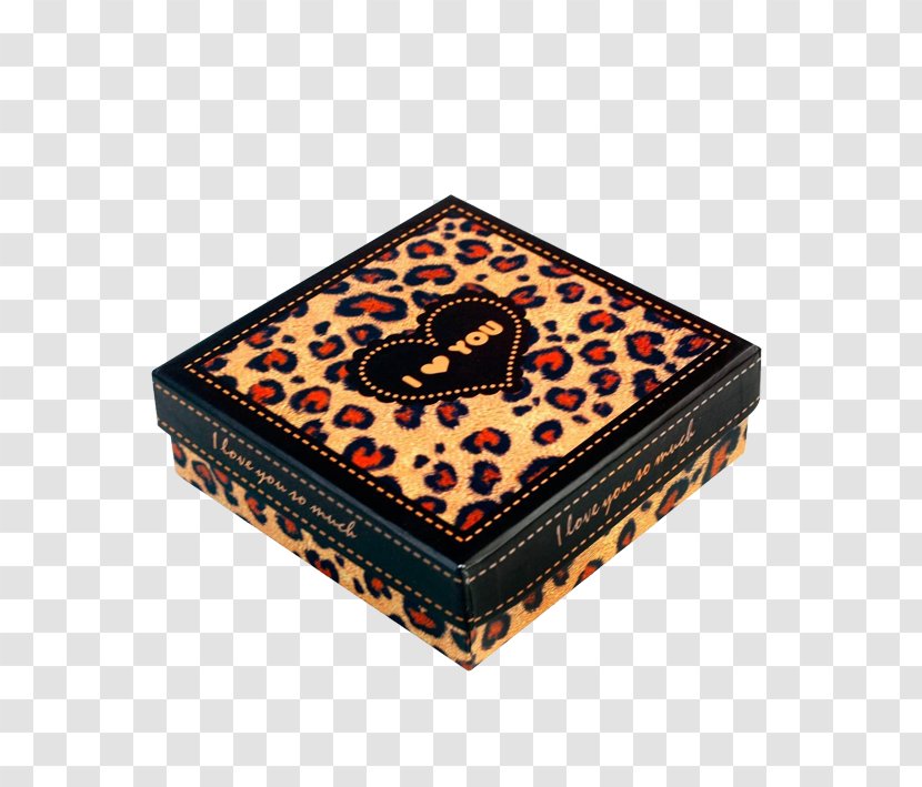 Leopard Box Gift Paper - Exquisite Child Coffee Transparent PNG