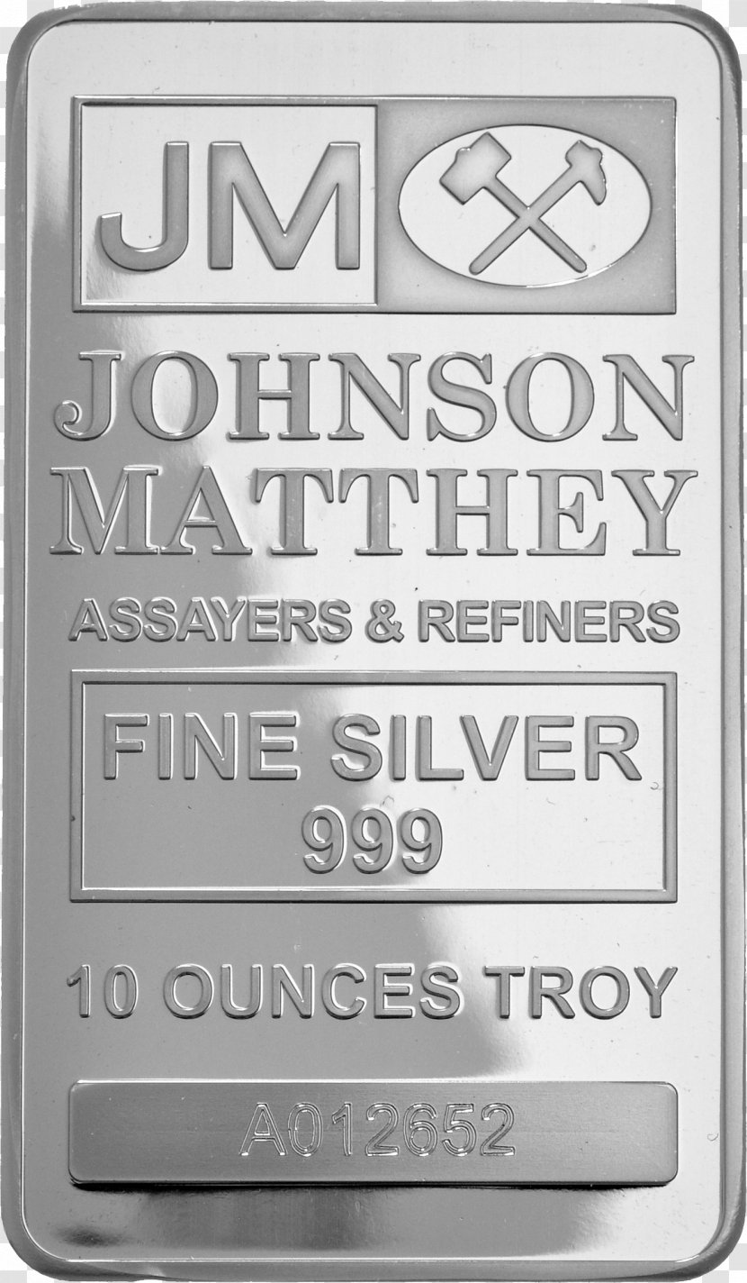 Silver Bullion Ounce Gold Bar Johnson Matthey - Coin Transparent PNG