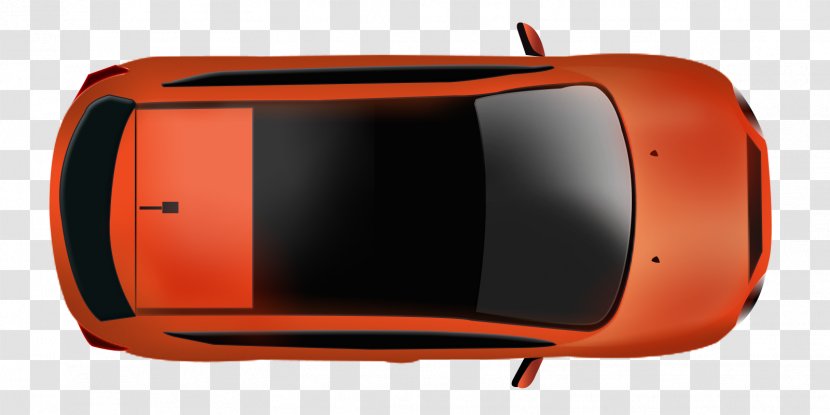 Cars Cartoon - Orange - Volvo Hatchback Transparent PNG
