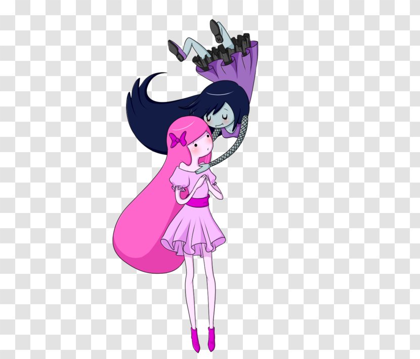 Marceline The Vampire Queen Princess Bubblegum Cartoon Network Finn Human - Watercolor Transparent PNG