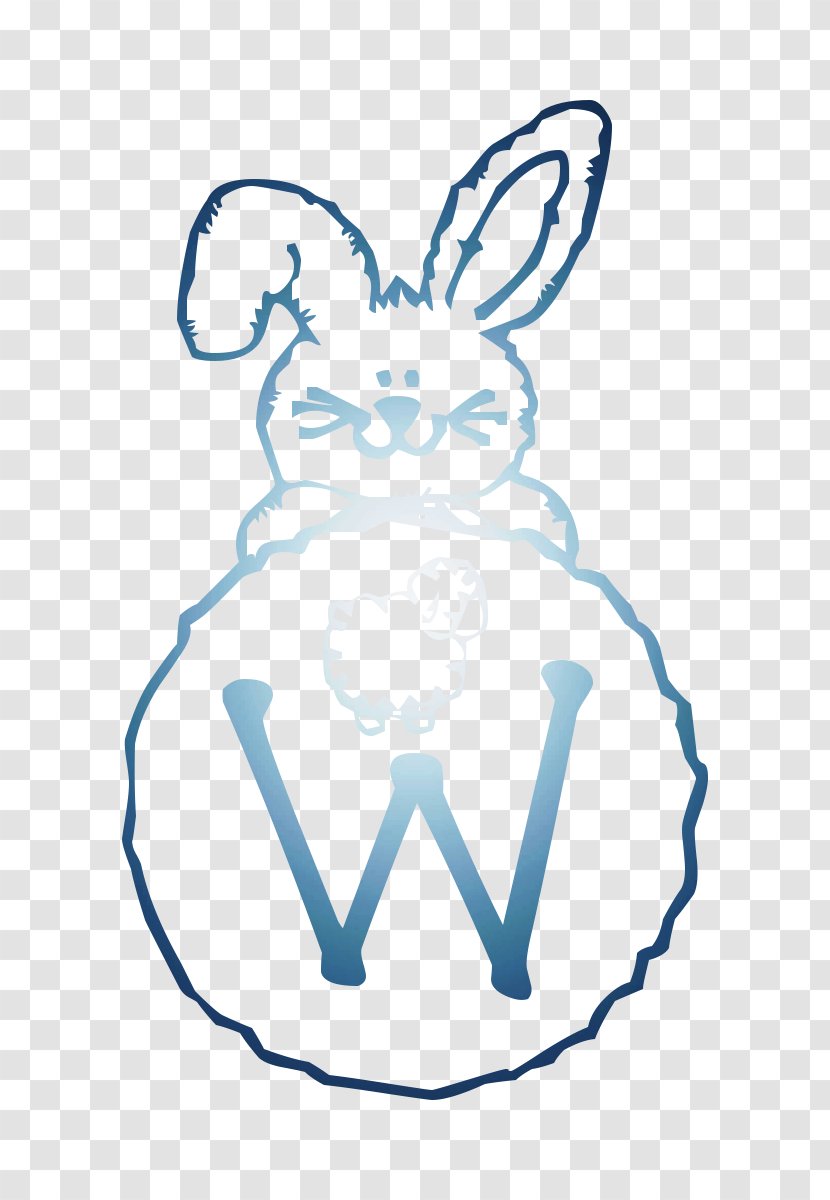 Domestic Rabbit Hare Easter Bunny Dog Black & White - M Transparent PNG
