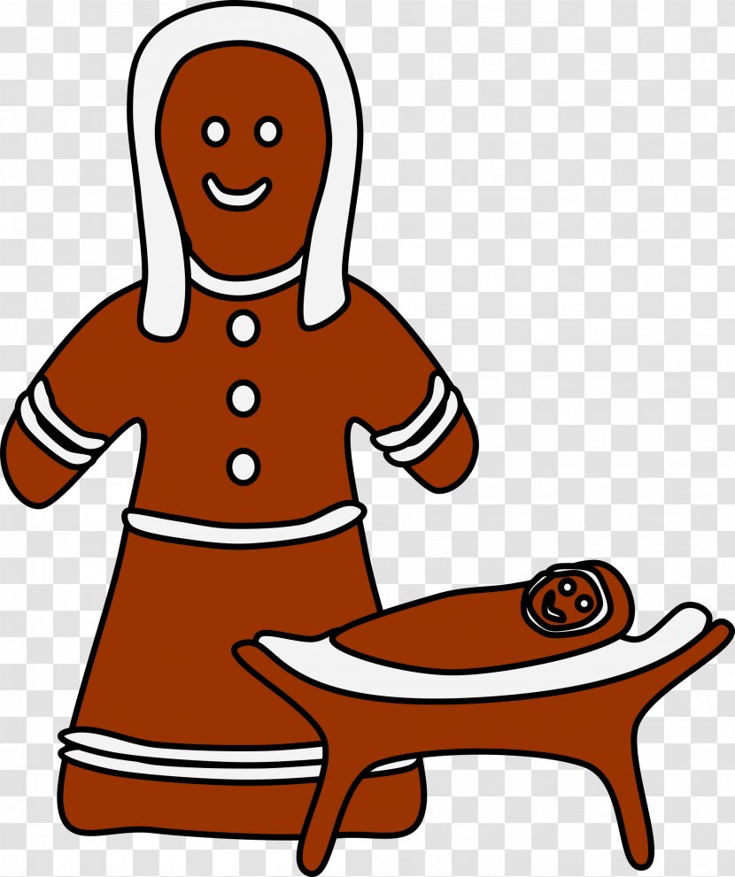 Christmas Gingerbread Man Clip Art - Hand Transparent PNG