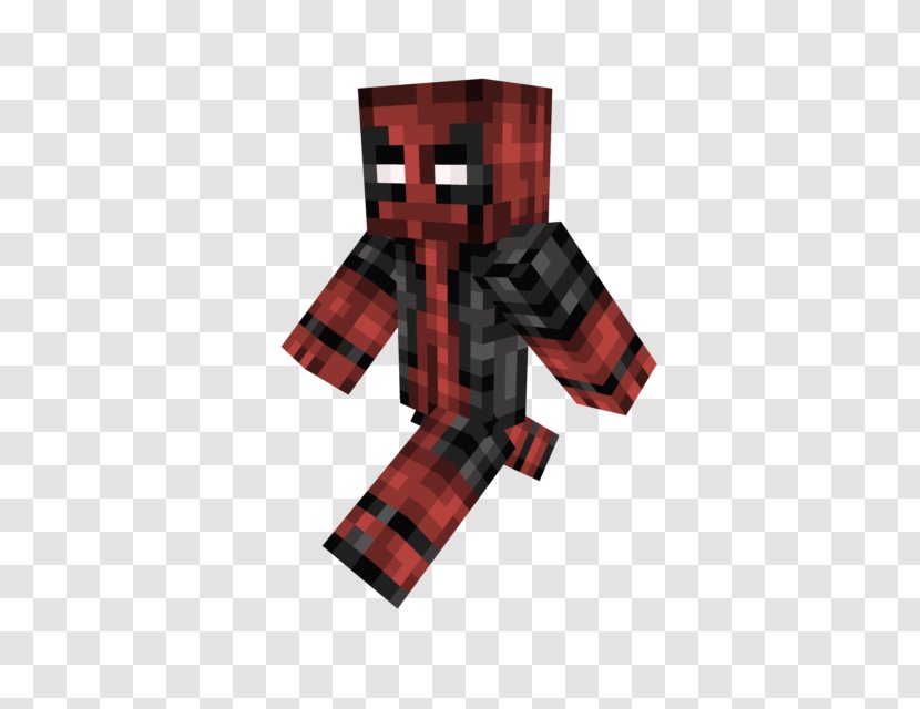 Tartan - Deadpool Minecraft Transparent PNG