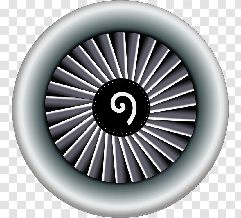 Airplane Aircraft Jet Engine Clip Art - Turbine Transparent PNG