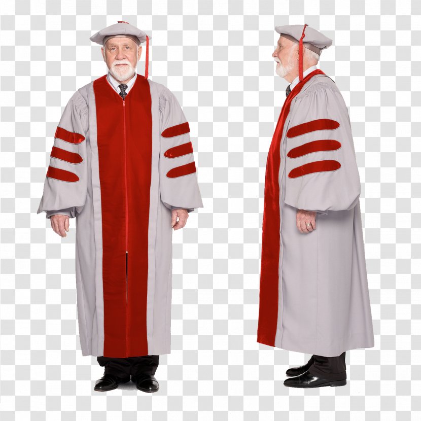 Robe Academic Dress Doctor Of Philosophy Doctorate Graduation Ceremony - Regalia - Gown Transparent PNG