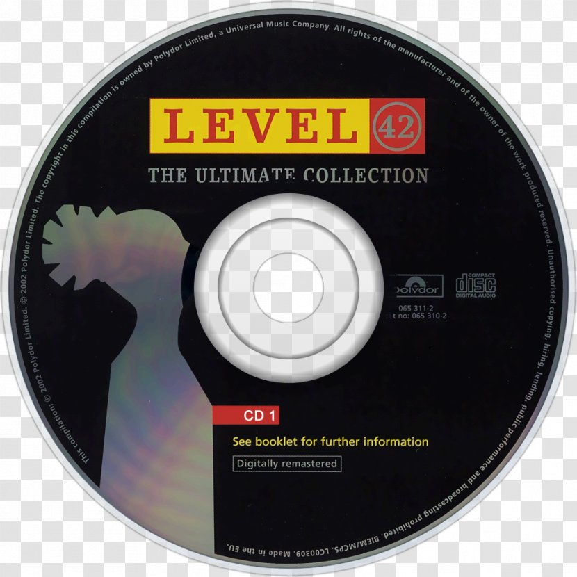 Compact Disc Level 42 The Definitive Collection Disk Image Running In Family - Cartoon - Ultimate Transparent PNG