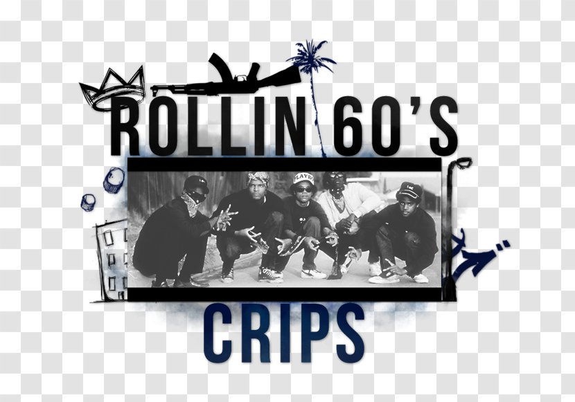 Rollin 60's Neighborhood Crips Gang Signal Organization - The Logo Transparent PNG