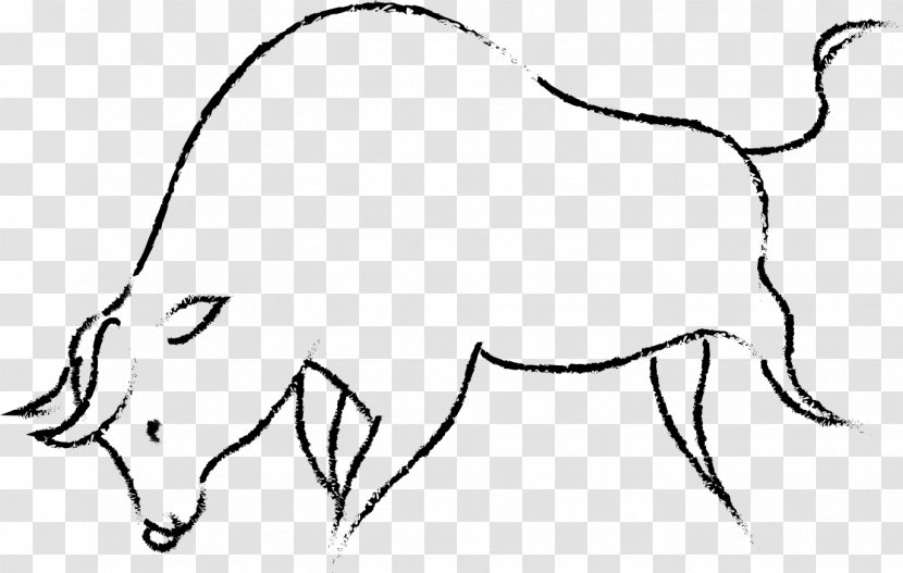 Line Art Clip - Frame - Bull Transparent PNG