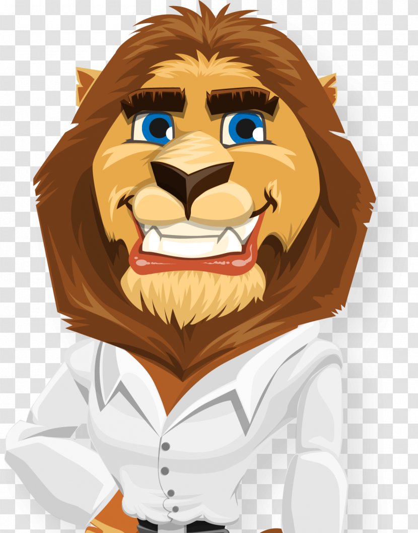 Lion Cartoon Drawing Animation - Smile Transparent PNG