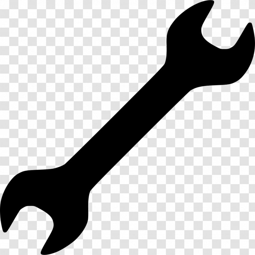 Spanners Adjustable Spanner Wrench Size Hex Key Clip Art - Black And White - Wrenches Transparent PNG