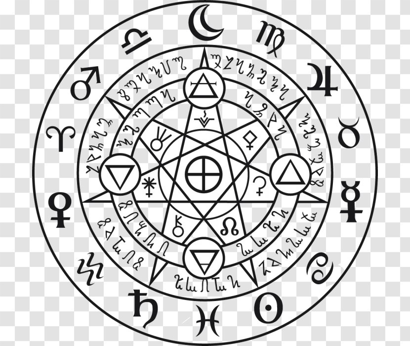 Black Magic Sigil Witchcraft Charms & Pendants - Necklace Transparent PNG