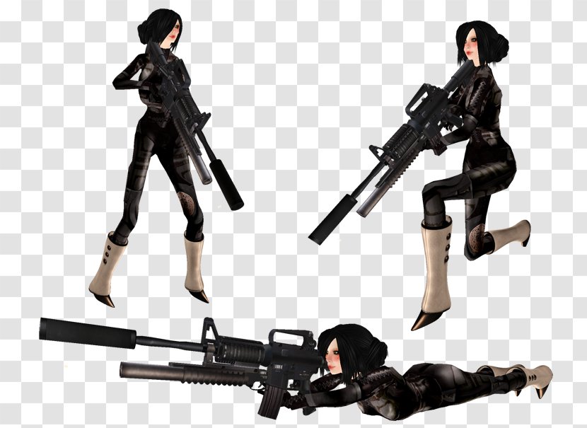 Firearm Mercenary - Action Figure - Woman Gun Transparent PNG
