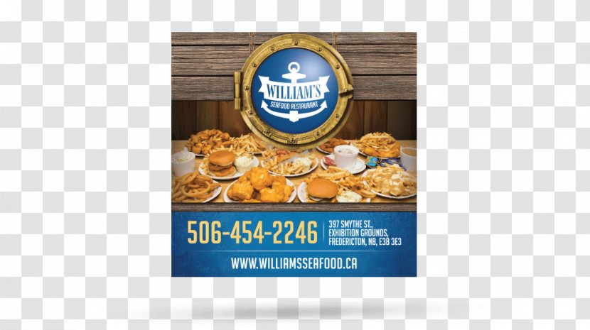 William's Seafood Restaurant Advertising Graphic Design Web Creative Juices Transparent PNG