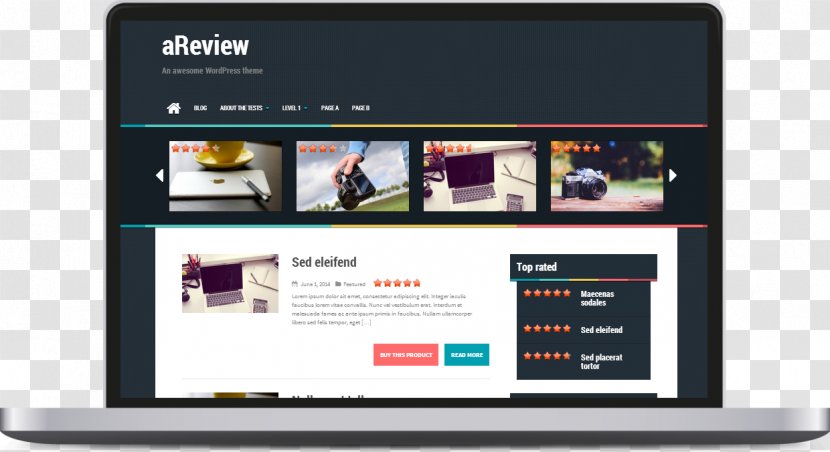 WordPress Theme Computer Software Blog Responsive Web Design - Joomla - Bootstrap Transparent PNG