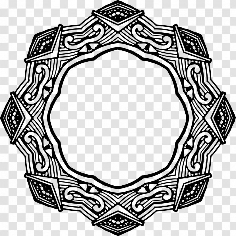 Picture Frames Circle Clip Art - Black - Design Transparent PNG