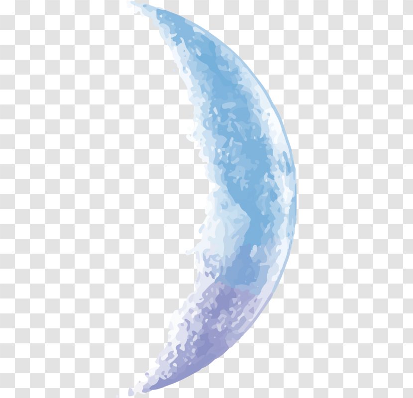Sticker Blue Color Moon Painting - Earth Transparent PNG