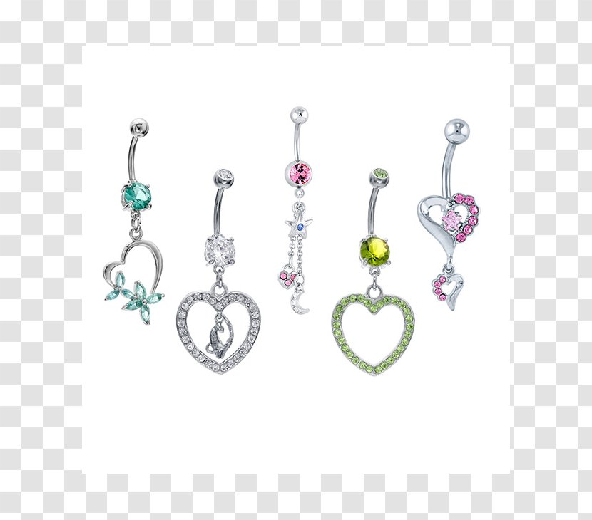 Earring Body Jewellery Charms & Pendants Silver Transparent PNG