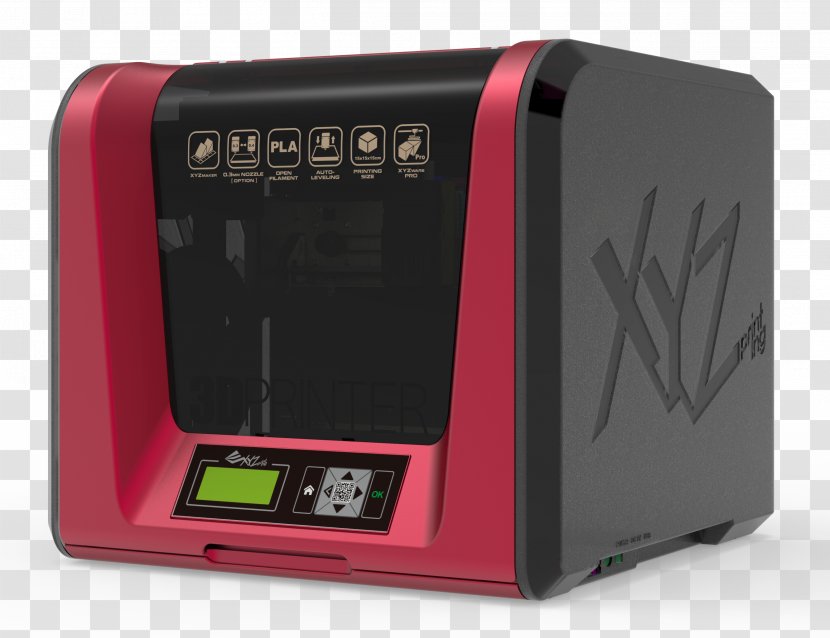 3D Printing Printers Polylactic Acid - Fused Filament Fabrication - Da Vinci Transparent PNG