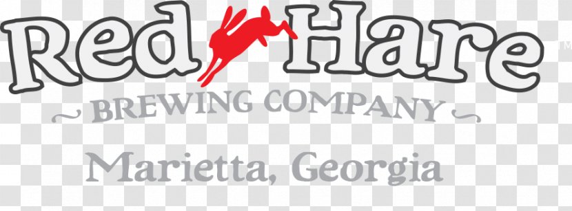 Red Hare Brewing Company Beer Logo Brewery Brand - Text - Clayton Georgia Mountains Transparent PNG