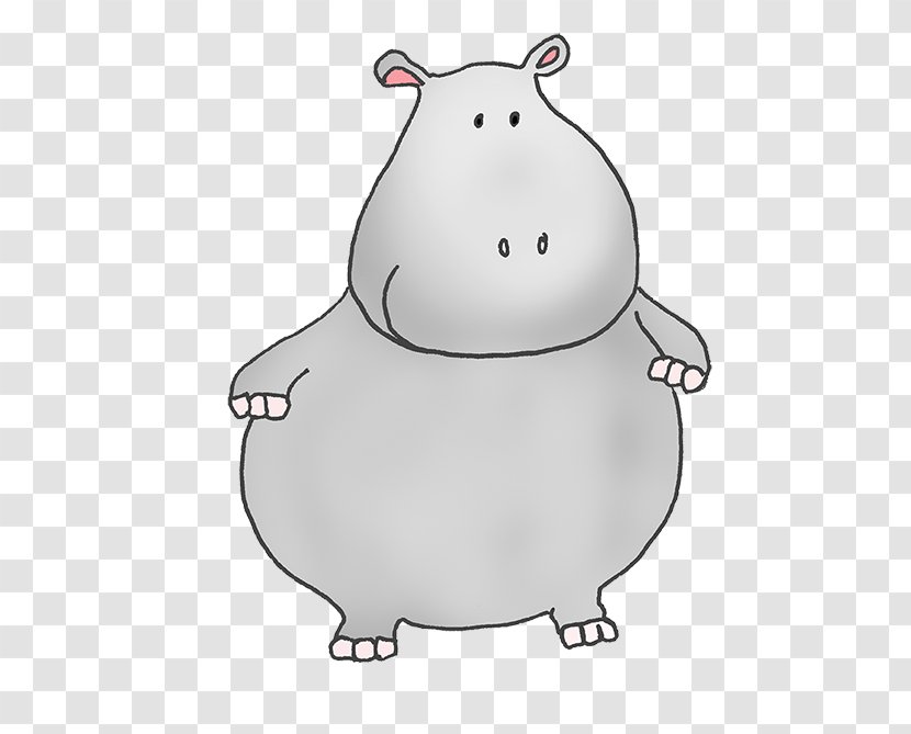 Hippopotamus Drawing Cuteness Clip Art - Snout - White Transparent PNG