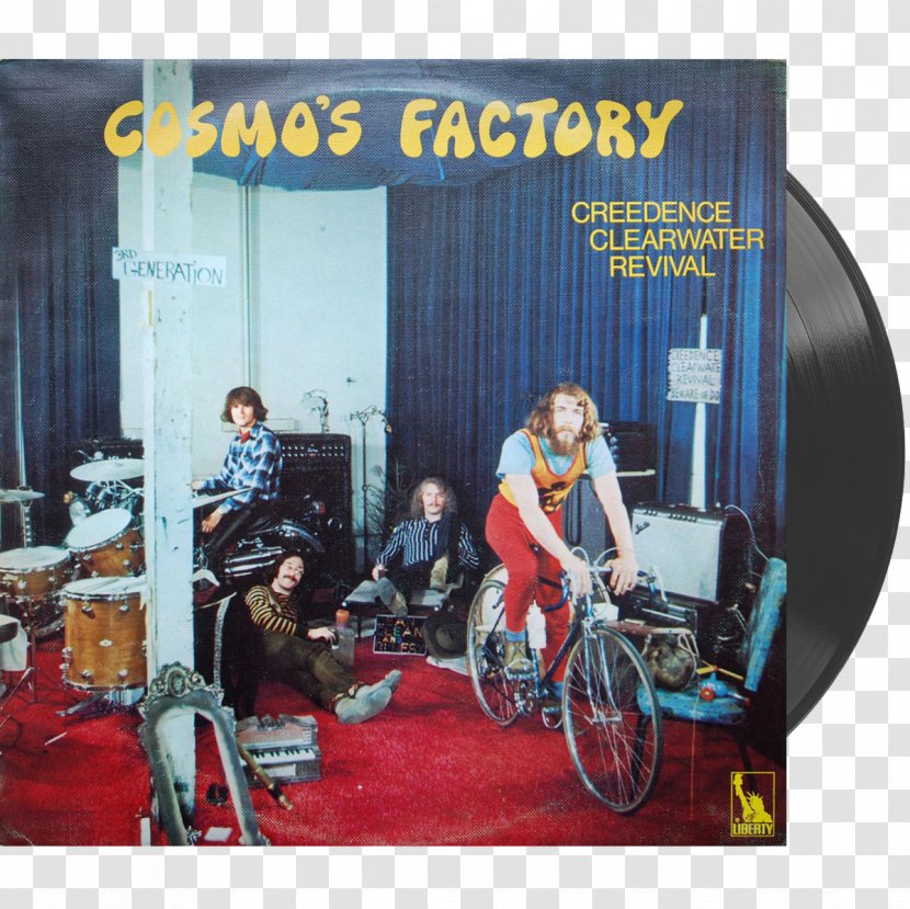 Cosmo's Factory Creedence Clearwater Revival Phonograph Record LP Album - Silhouette - Rock Transparent PNG