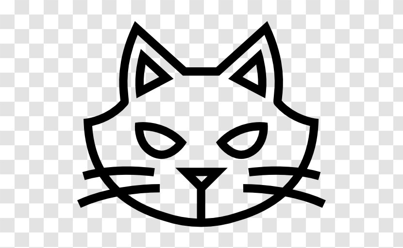 Clipart Cat Face Outline - Small To Mediumsized Cats - Cartoon Transparent PNG