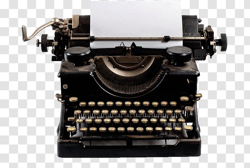 Literature Writing Paper Typewriter - Office Supplies Transparent PNG