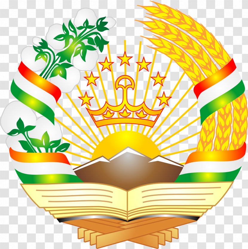 Emblem Of Tajikistan Tajik Soviet Socialist Republic Autonomous Coat Arms - Usa Gerb Transparent PNG
