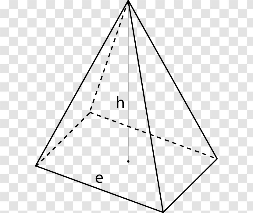 Surface Area Triangle Pyramid Shape - Specific Transparent PNG