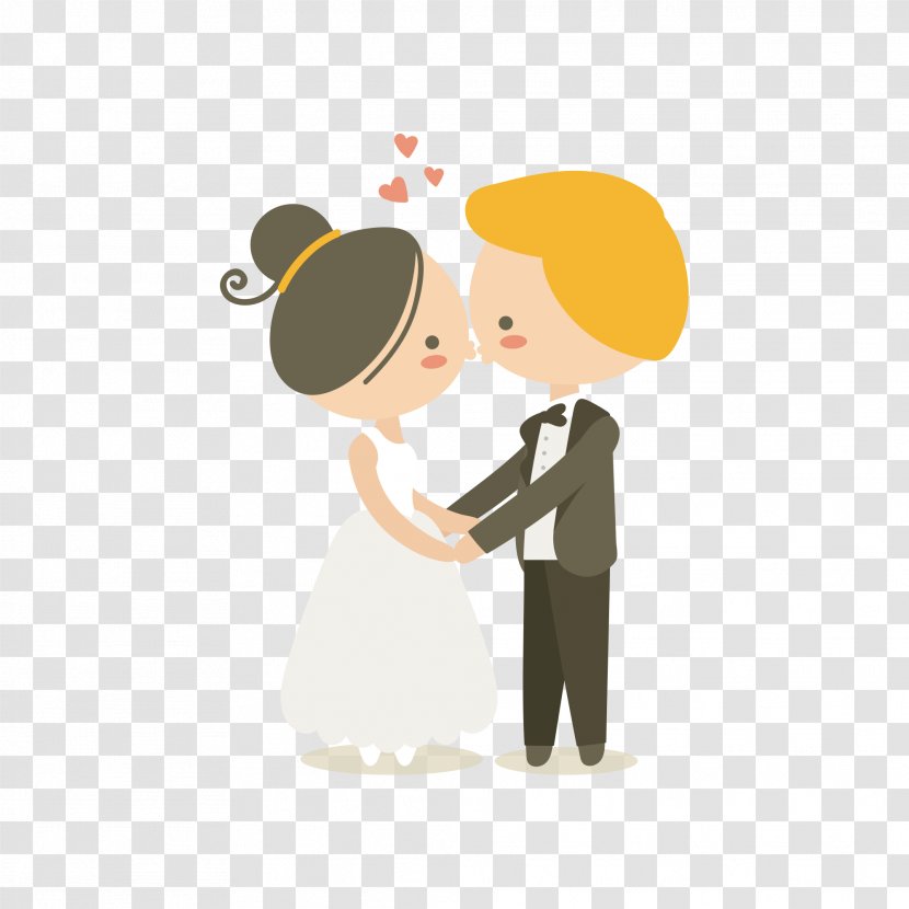 Wedding Invitation Bridegroom - Hand - Couple Illustration Transparent PNG