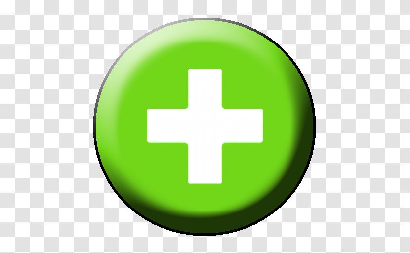 Heart Cross Symbol Green Red - Disk Transparent PNG