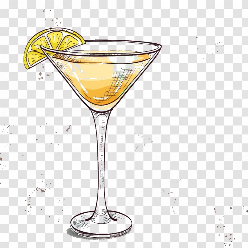Juice Cocktail Garnish Lemonade - Martini Glass - Fruit Transparent PNG