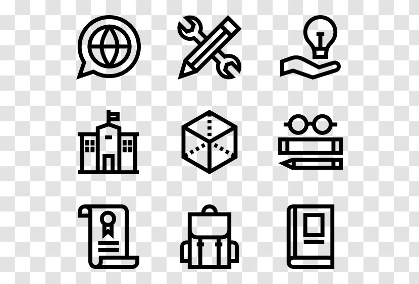 Symbol Clip Art - Black And White - Knowledge Vector Transparent PNG