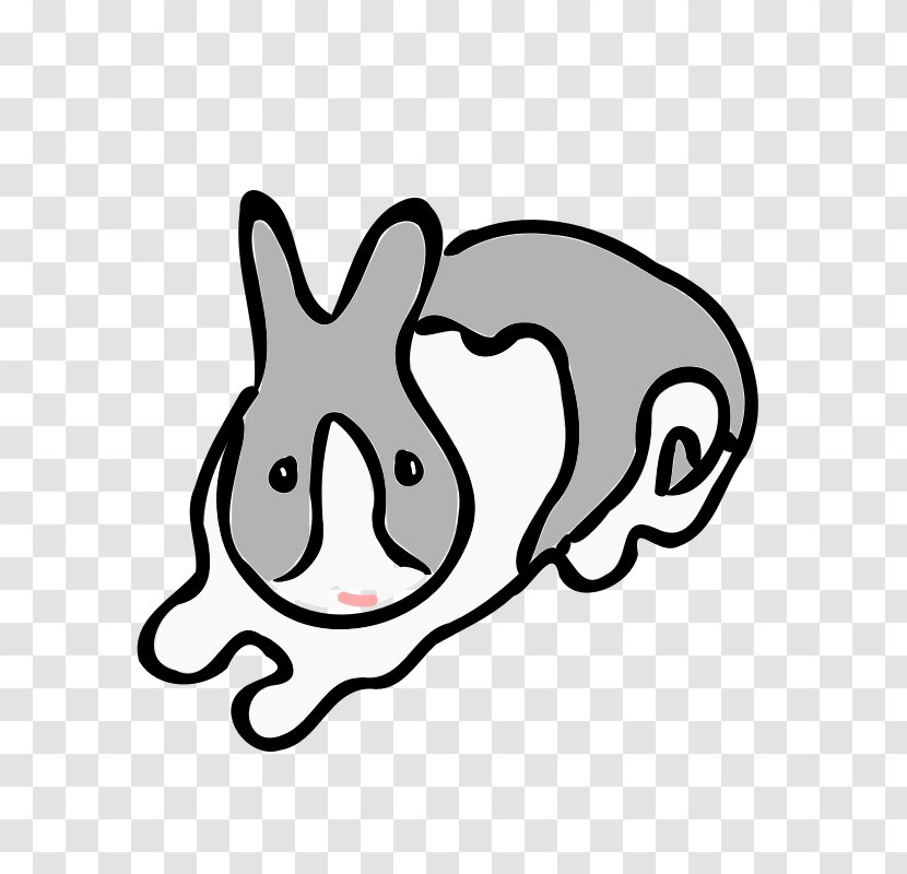 Domestic Rabbit Hare Clip Art - Tree - Line Transparent PNG