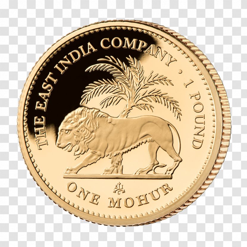Mohur Gold Coin Proof Coinage - Lakshmi Transparent PNG