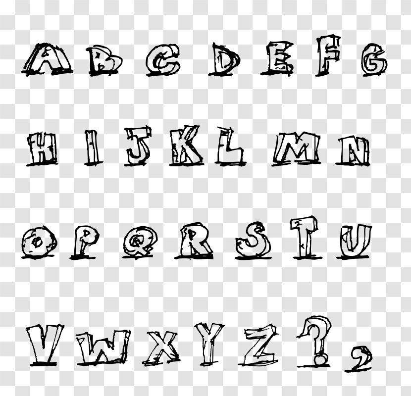 Alphabet Letter Drawing Clip Art - English Transparent PNG